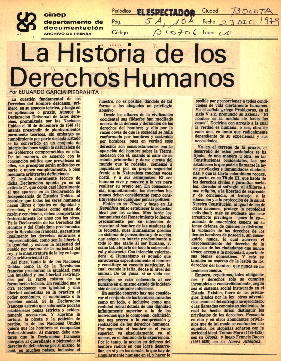 Plan Archivos De Derechos Humanos De Bogotá – PADHB: Una Apuesta Por La ...